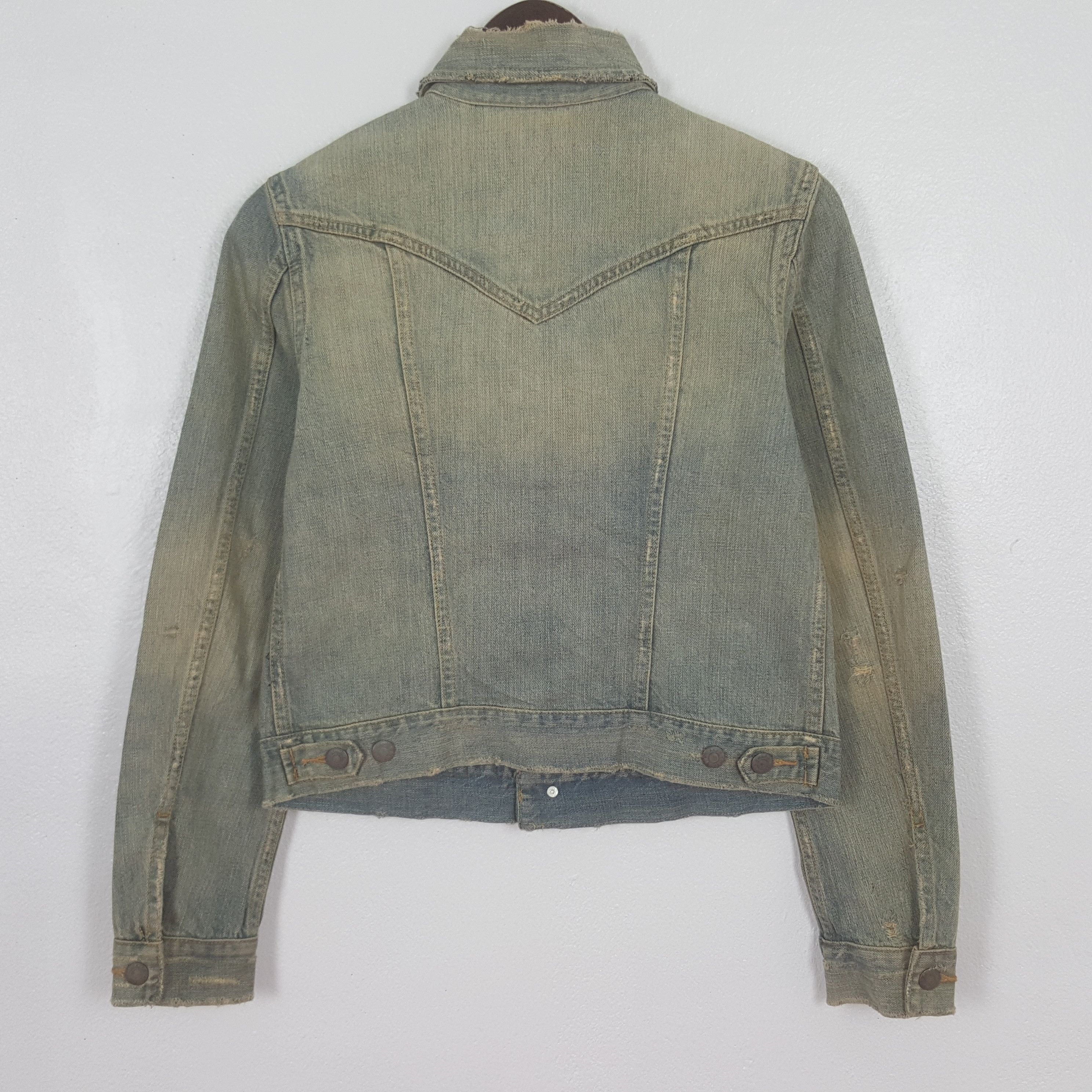 Ralph Lauren Vintage Ralph Lauren Denim Bikers Jacket Size US XS / EU 42 / 0 - 3 Thumbnail