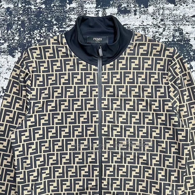 Fendi Fendi FF Full Print Logo Zipper Jacket Size US L / EU 52-54 / 3 - 2 Thumbnail
