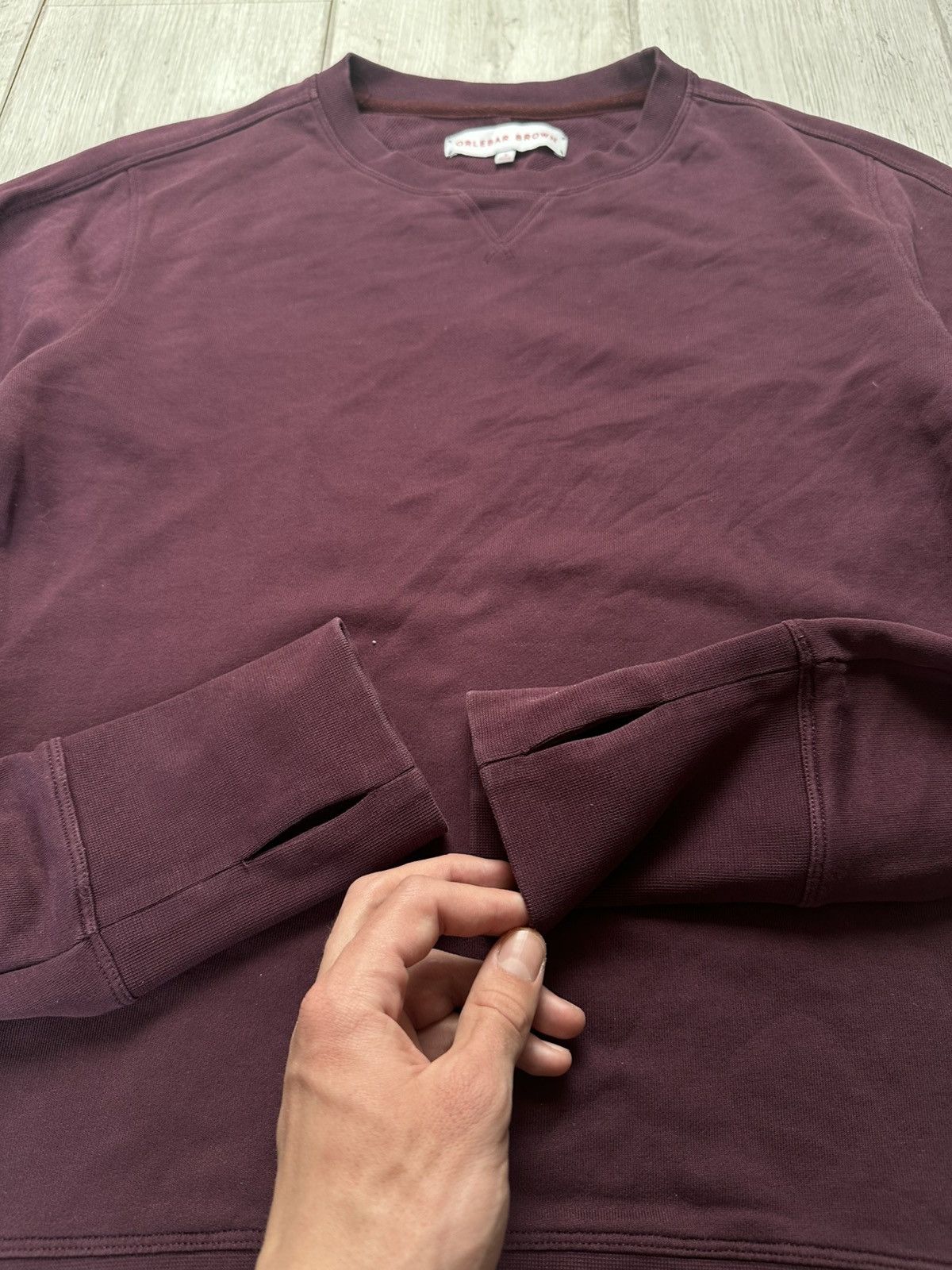 Orlebar Brown Orlebar Brown Sweatshirt Burgundy Mens Crew Neck Pullover Size US S / EU 44-46 / 1 - 6 Thumbnail