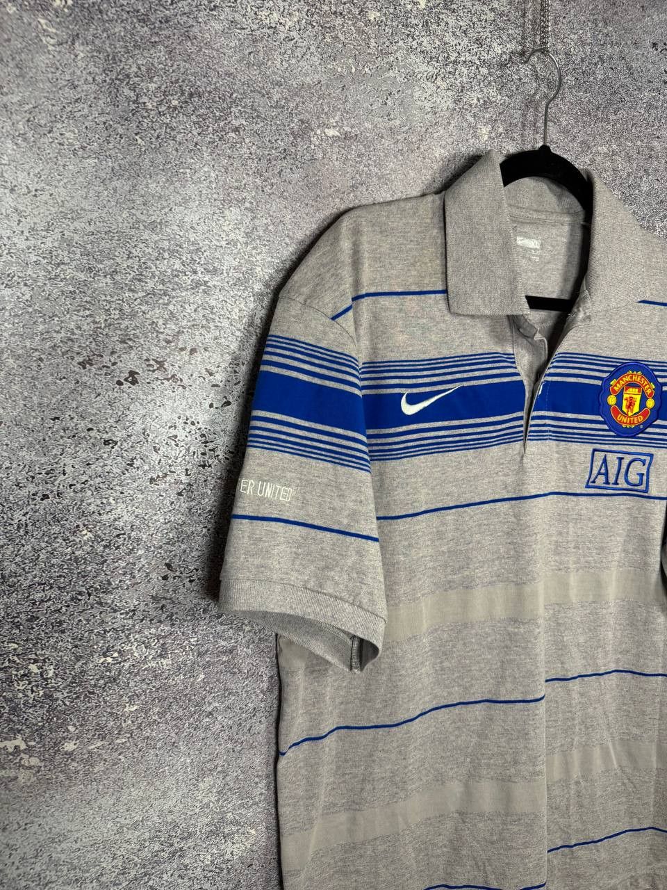 Nike × Vintage Vintage Manchester United Pre Match Nike Polo Tee Size US XL / EU 56 / 4 - 4 Thumbnail