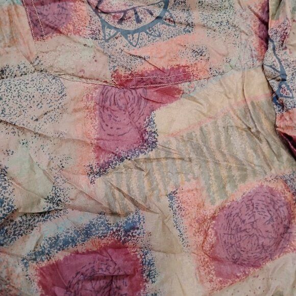 Other Vintage Protest Abstract Geometric Silk Button Shirt Size US L / EU 52-54 / 3 - 4 Thumbnail