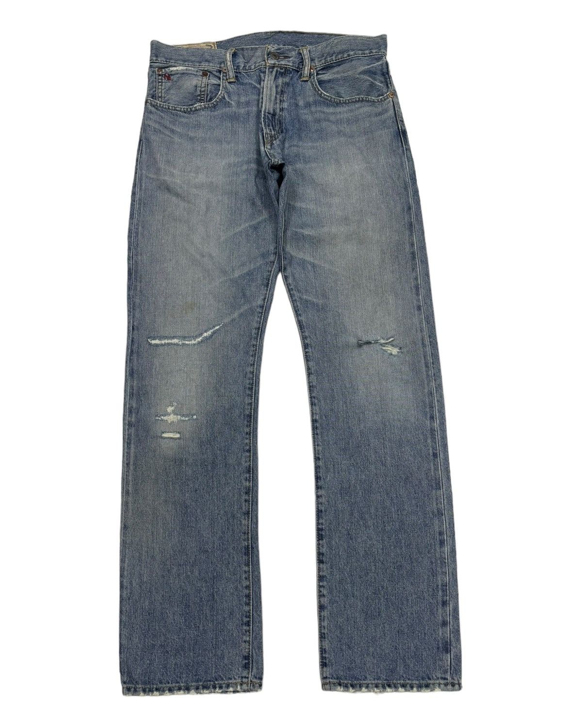 Polo Ralph Lauren POLO RALPH LAUREN DISTRESSED DENIM JEANS Size US 33 - 7 Thumbnail