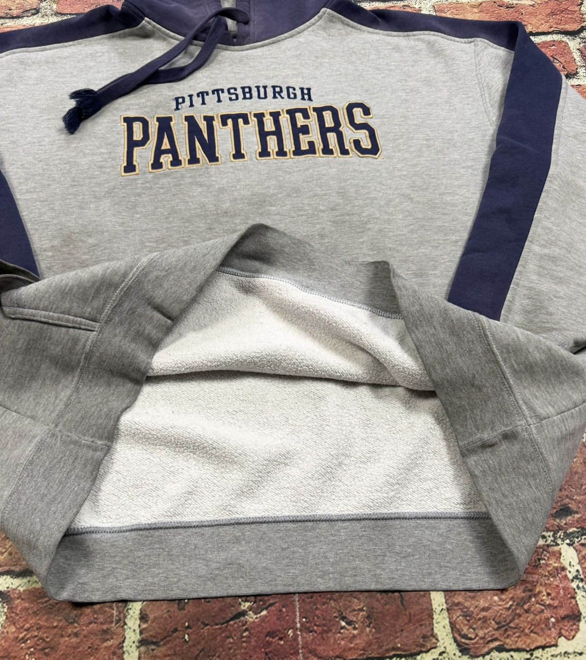 NCAA Pitt Panthers Hoodie Sweatshirt Y2K University of Pittsburgh Size US XL / EU 56 / 4 - 8 Thumbnail
