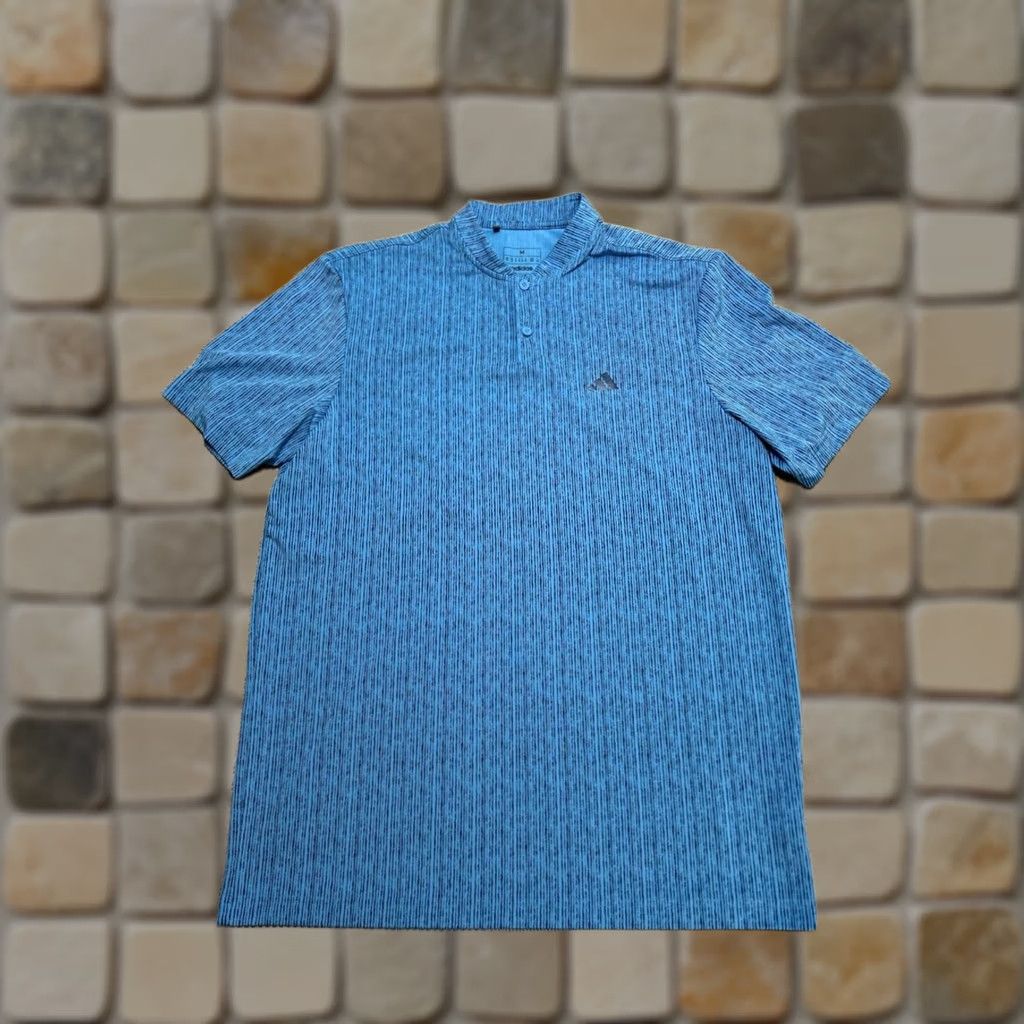 Adidas Adidas Ultimate365 Polo Shirt Mens Medium Blue Striped Performance Golf Shirt Size US M / EU 48-50 / 2 - 1 Thumbnail