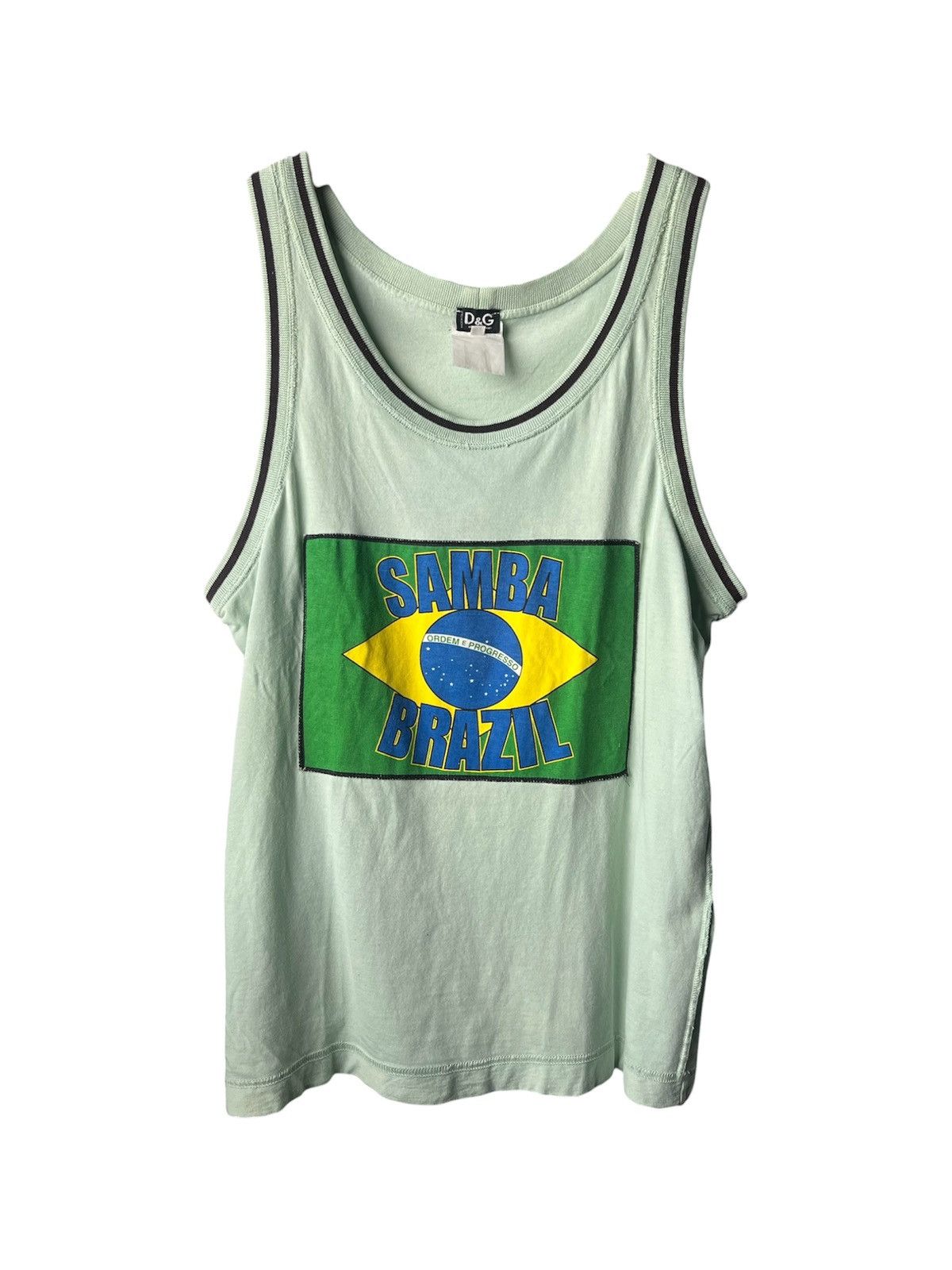 Dolce & Gabbana Vintage 2000s Dolce Gabbana Samba Brazil Tank Top Size US M / EU 48-50 / 2 - 1 Thumbnail