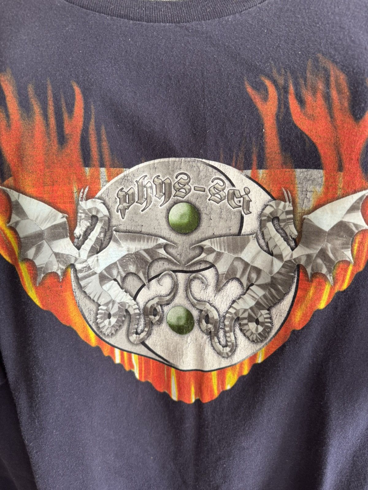 Other × Vintage Vintage Phy.Sci flame Streetwear tee Size US XL / EU 56 / 4 - 2 Thumbnail