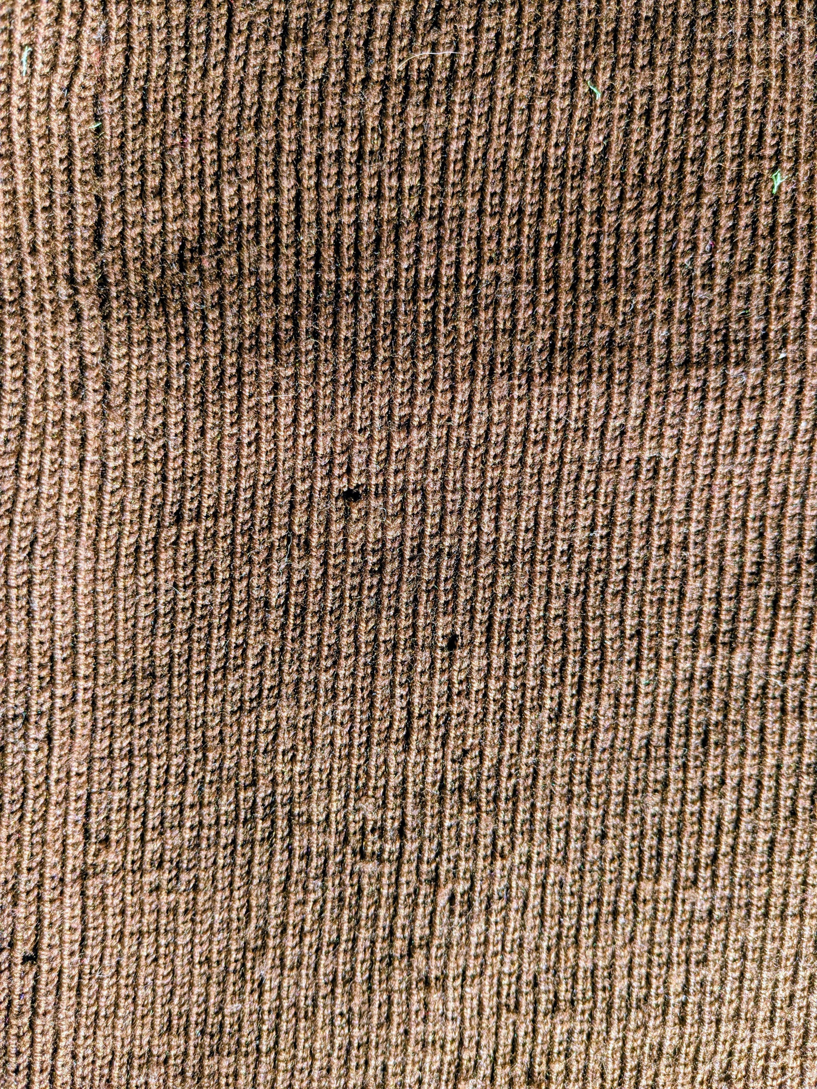 Vintage Fuji Knit Chocolate Button Wool Petite Sweater Vest Used Size M / US 6-8 / IT 42-44 - 8 Thumbnail