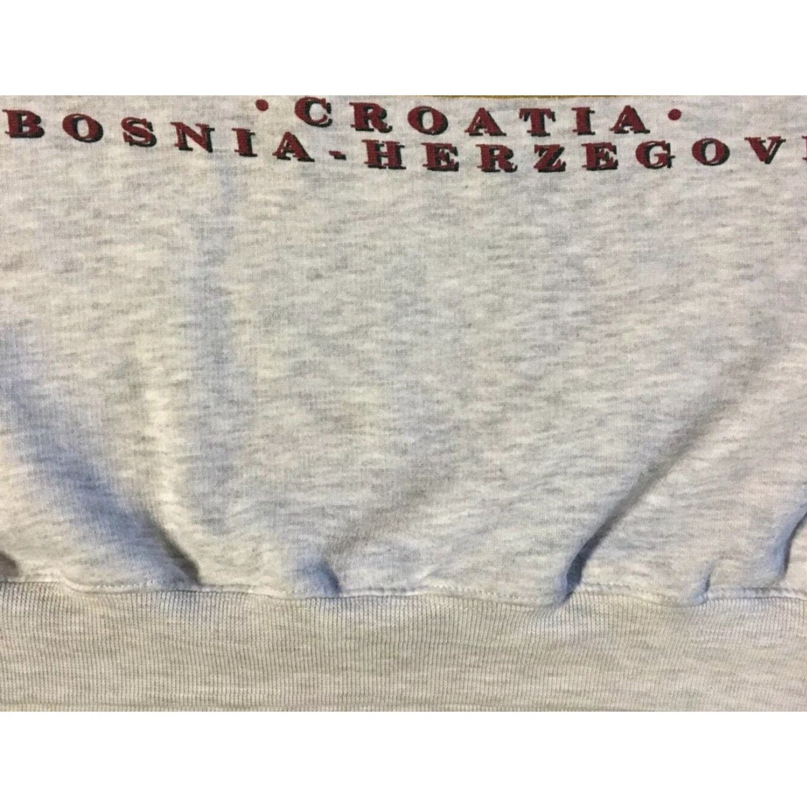 Vintage VINTAGE NATO Peacekeeping 90s Boxy Sweatshirt Hoodie M Gray Military Grunge 80s 90s Army USA Mens Size US M / EU 48-50 / 2 - 5 Thumbnail