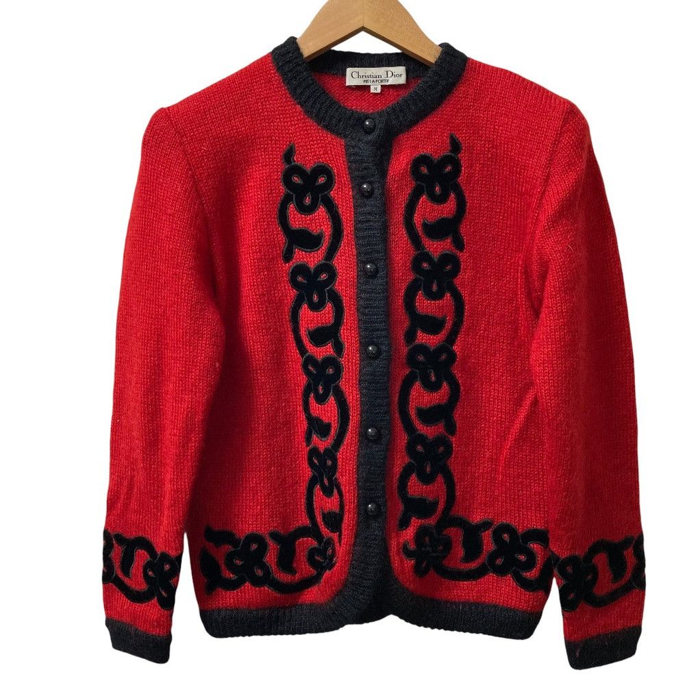 Dior Dior Christian Dior Piping Wool Cardigan Cotton Tops DUTY FREE for USA Size ONE SIZE - 1 Thumbnail