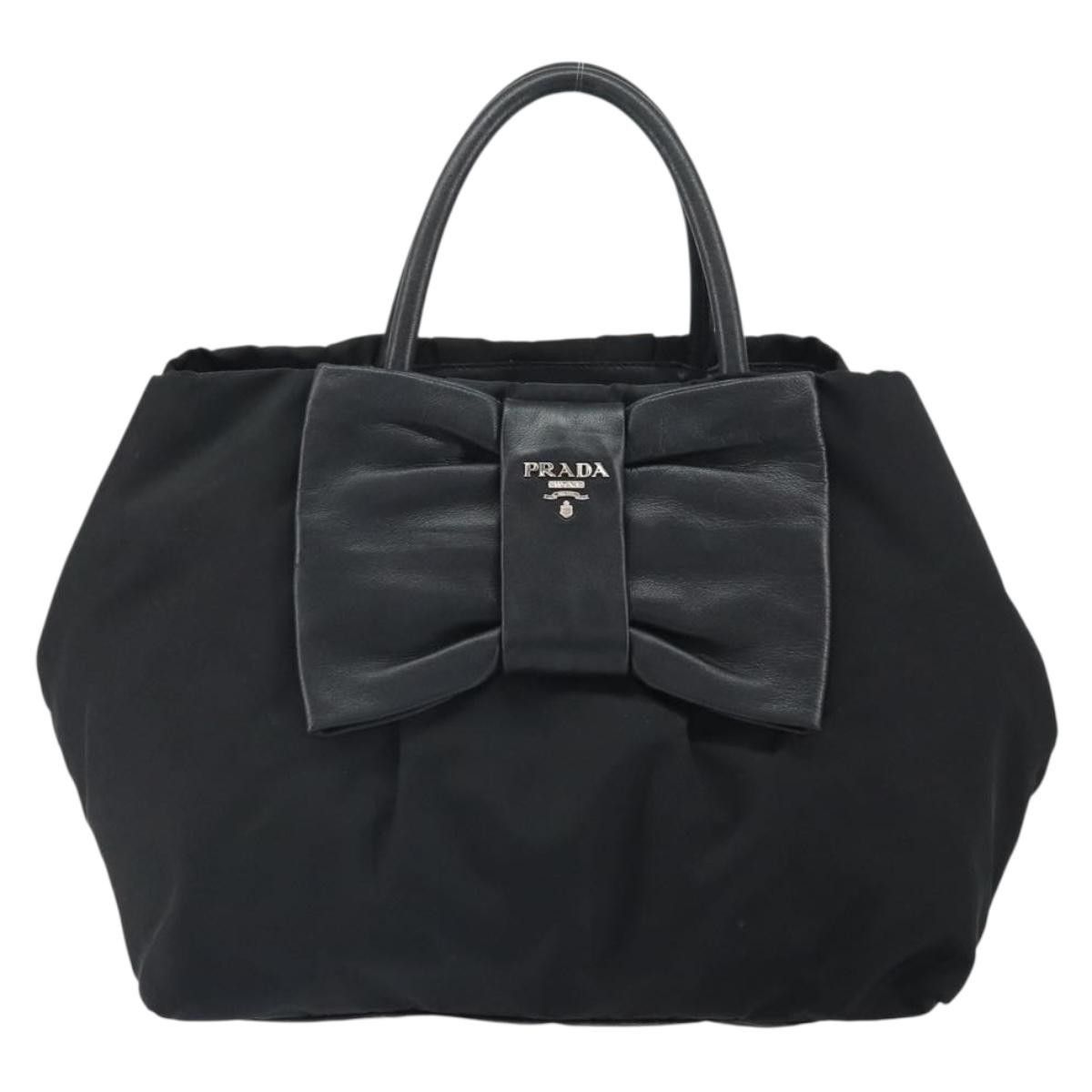 Prada Prada Bow Tote Tessuto with Leather Size ONE SIZE - 1 Thumbnail