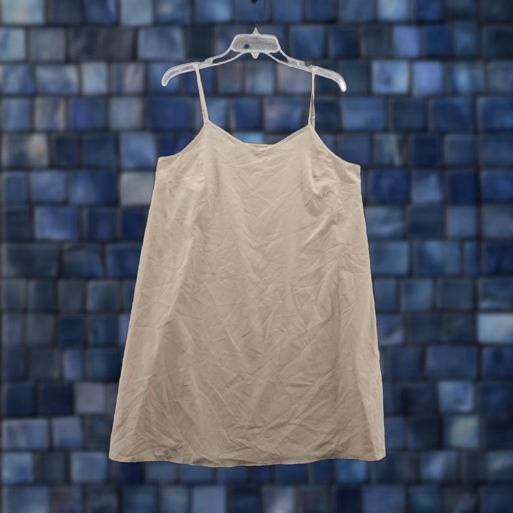 Vintage Julia Jordan Dress Women S Beige Spaghetti Strap Slip Dress Mini Casual Lounge Wear NEW Size S / US 4 / IT 40 - 1 Thumbnail