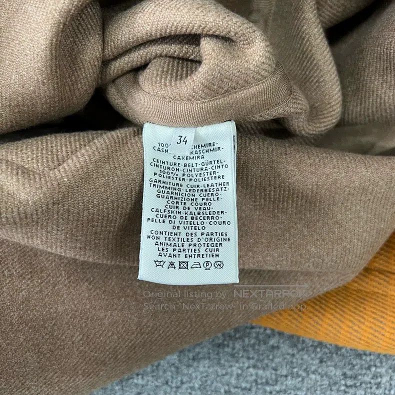 Hermes Hermes Orange Hooded Cashmere Coat Size XXS / US 00 / IT 34 - 6 Thumbnail