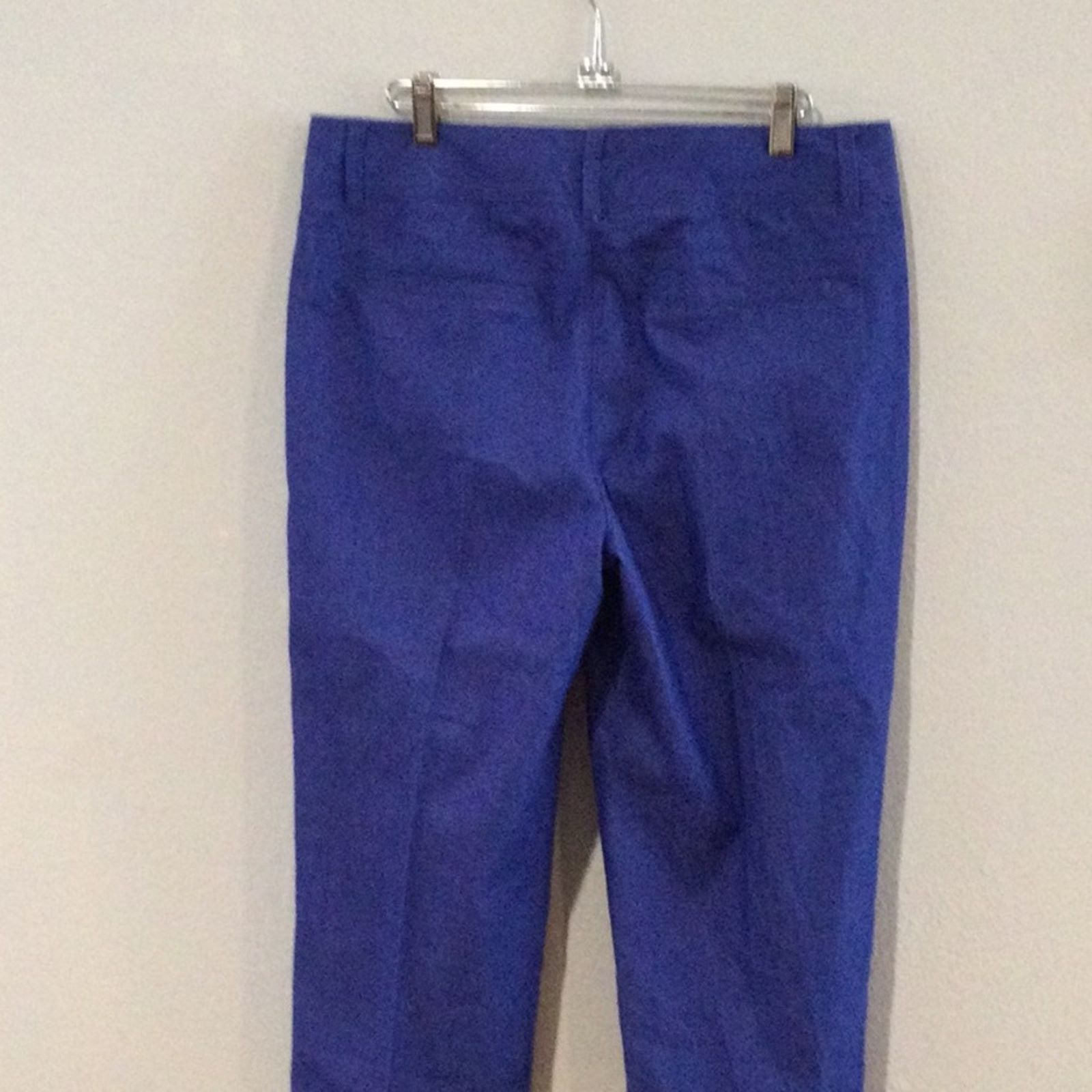 Other Larry Levine Blue Cropped Rolled Cuff Capri Pant Size 8 Size 30" / US 8 / IT 44 - 5 Thumbnail