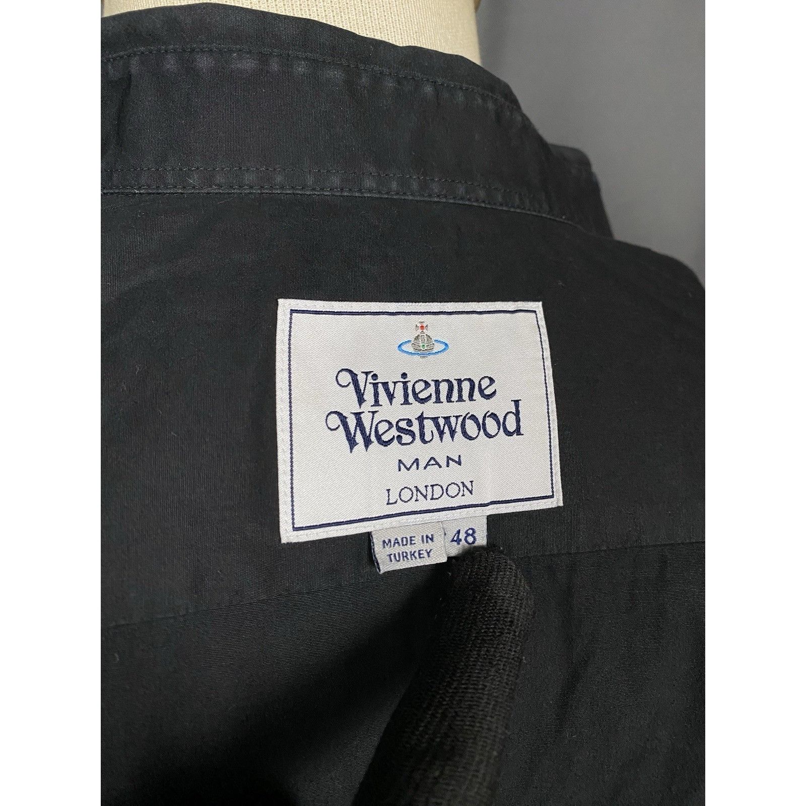 Vivienne Westwood Vivienne Westwood Small Logo Men's Black Longsleeve Shirt Si Size US M / EU 48-50 / 2 - 10 Thumbnail