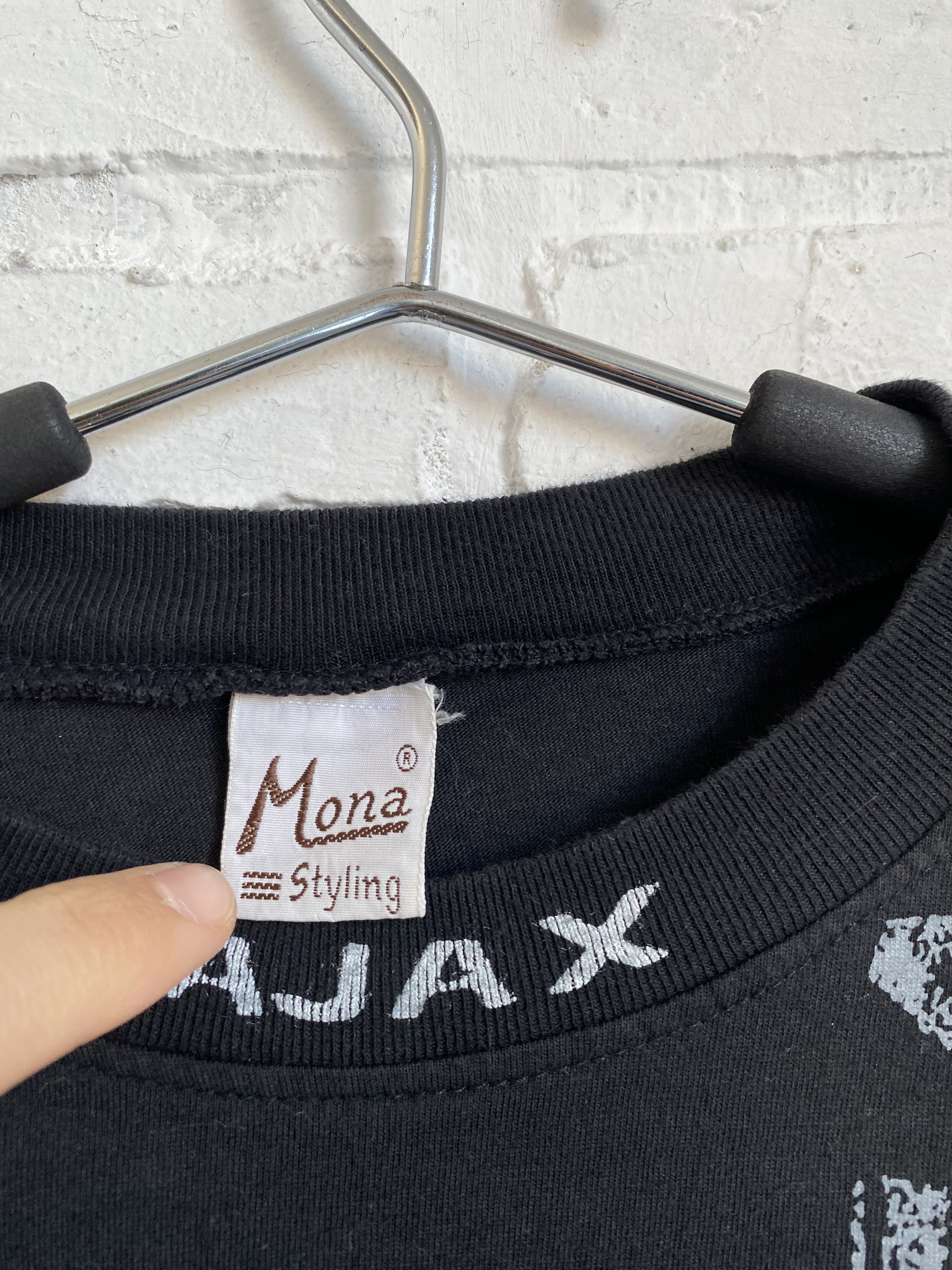 Vintage Vintage 90s AJAX Full print football soccer t-shirt Size US L / EU 52-54 / 3 - 2 Thumbnail