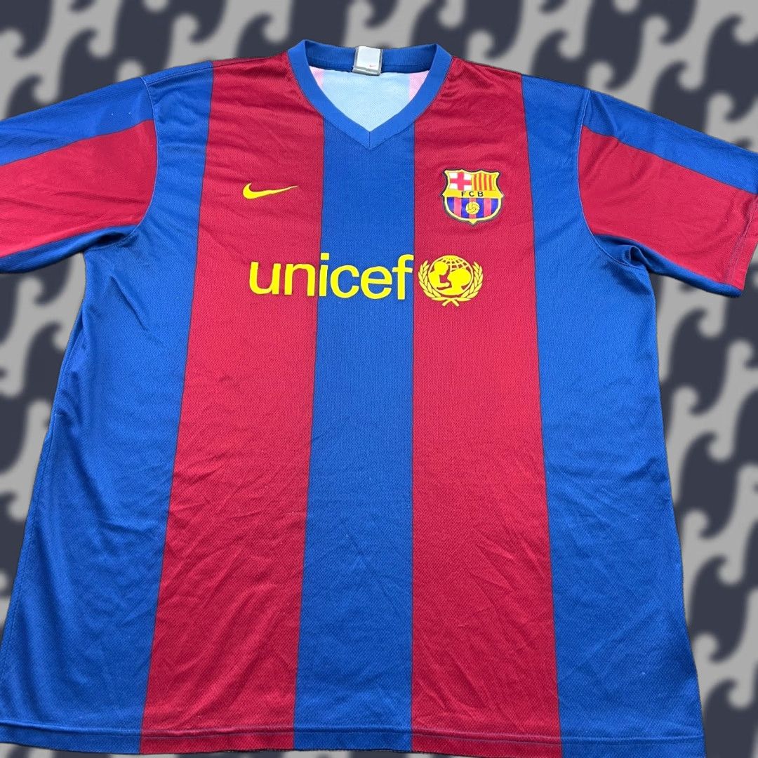 Nike Nike Barcelona 2007 2008 Home Football Jersey Mens 2XL XXL Shirt Soccer Unicef Shirt Nike Mens Football Jersey 2007-2008 Barcelona Home Jersey Size US XXL / EU 58 / 5 - 1 Thumbnail