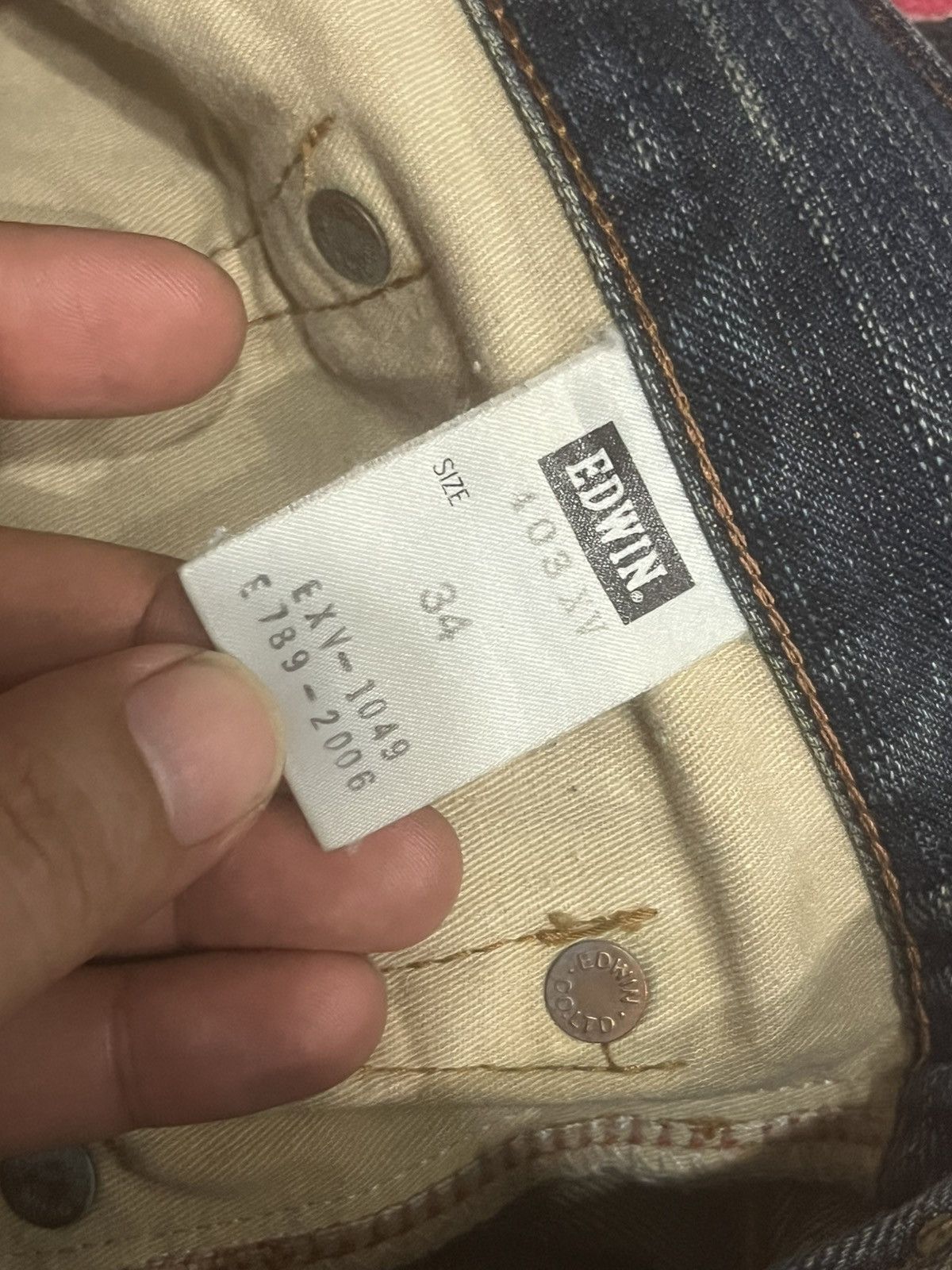 Edwin Vintage Edwin XVS Japan Blue Washed Distressed Jeans Size US 34 / EU 50 - 18 Thumbnail
