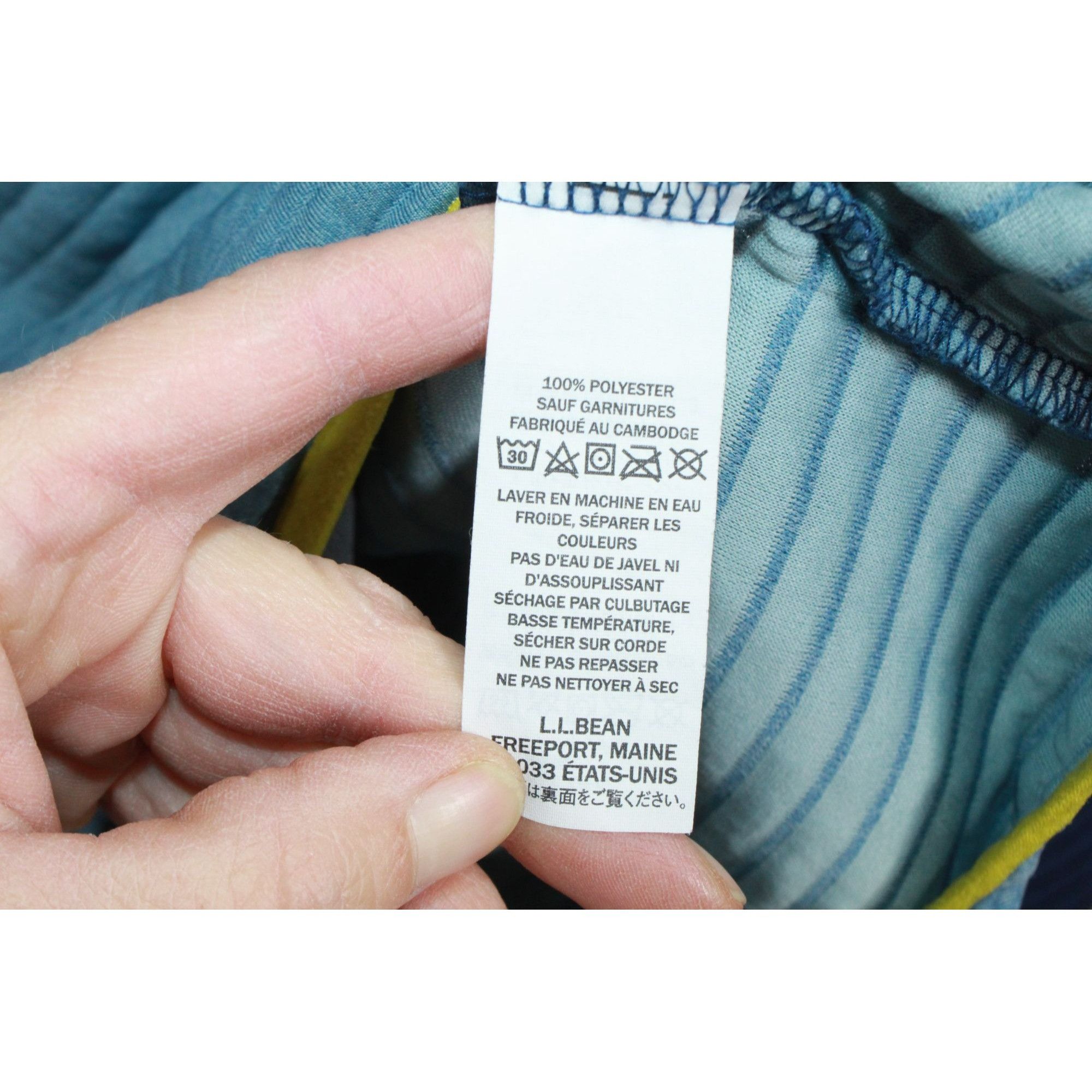 L.L. Bean LL Bean Men's Airlight Knit Pullover Colorblock Blue Size US L / EU 52-54 / 3 - 7 Thumbnail