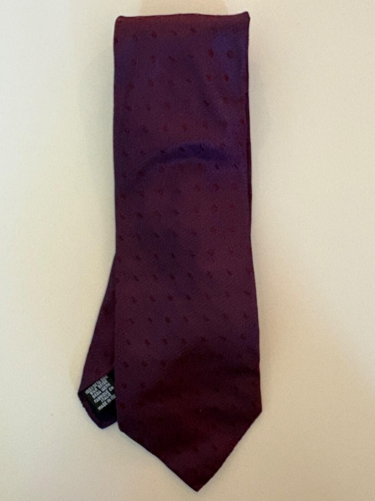 Baldessarini Baldessarini Hugo Boss Italy Silk Tie Deep Plum Size ONE SIZE - 4 Thumbnail