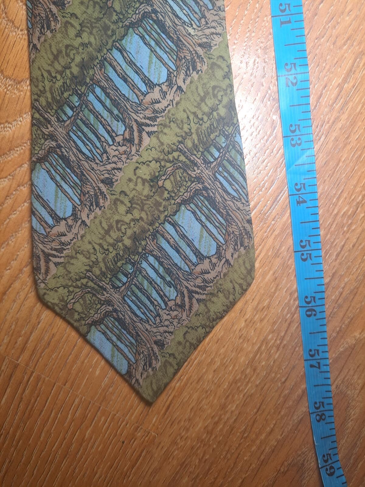 Other VINTAGE Jerry Garcia Silk Tie Green Wide Made in USA Size ONE SIZE - 6 Thumbnail