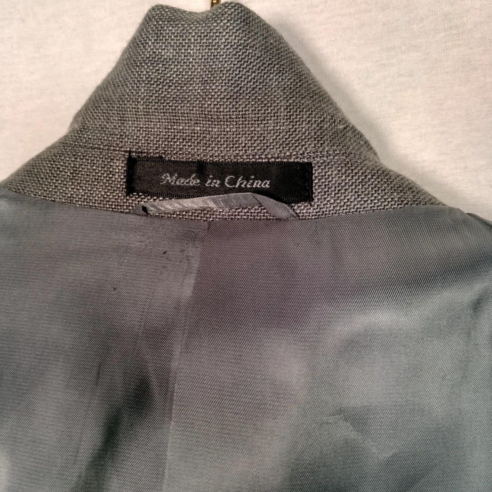 Ralph Lauren Lauren Ralph Lauren Blazer Men 42 R Gray Woven Poly Rayon Linen Blend Classic Office Wear Professional Mens Size 42R - 7 Thumbnail