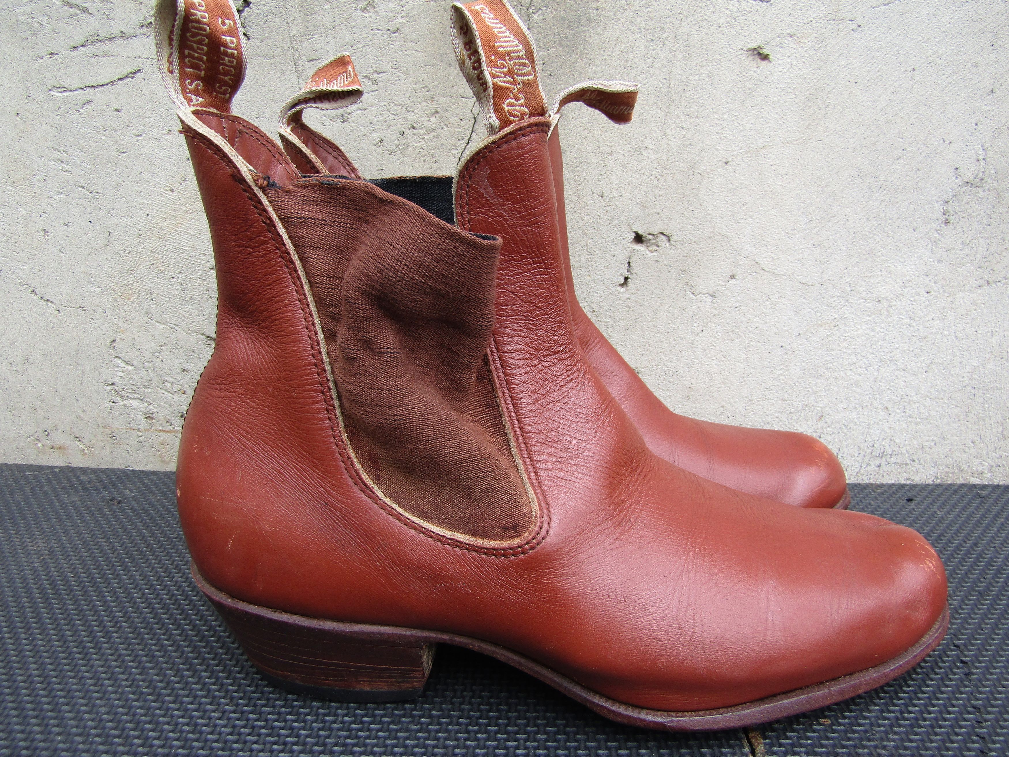R.M. Williams Vintage RM Williams Mens Boots Bushman Cuban Heel Leather Size US 8.5 / EU 41-42 - 8 Thumbnail