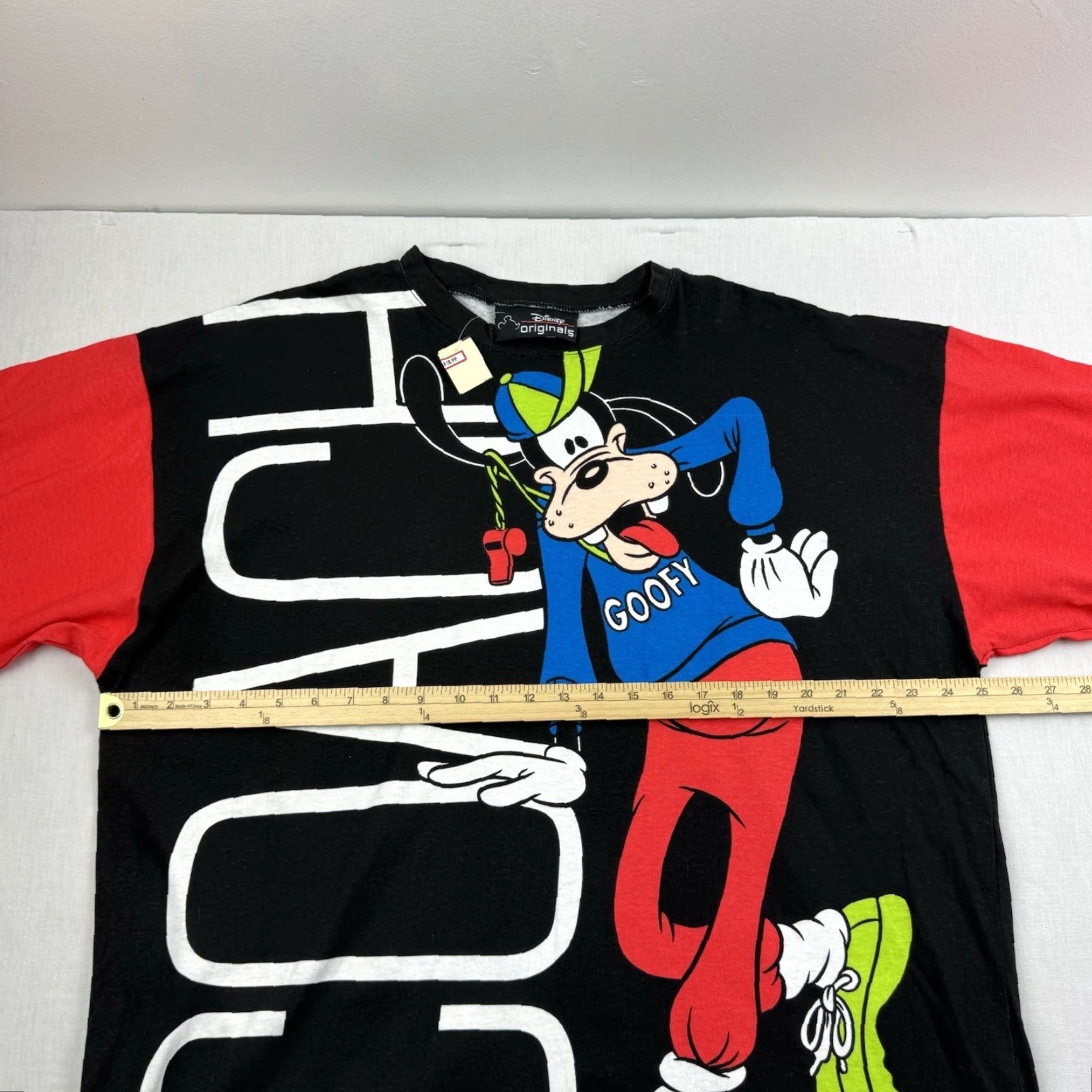 Disney VINTAGE Disney Goofy T-Shirt Adult XL Black 90s Mens Regular Fit Size US XL / EU 56 / 4 - 7 Thumbnail