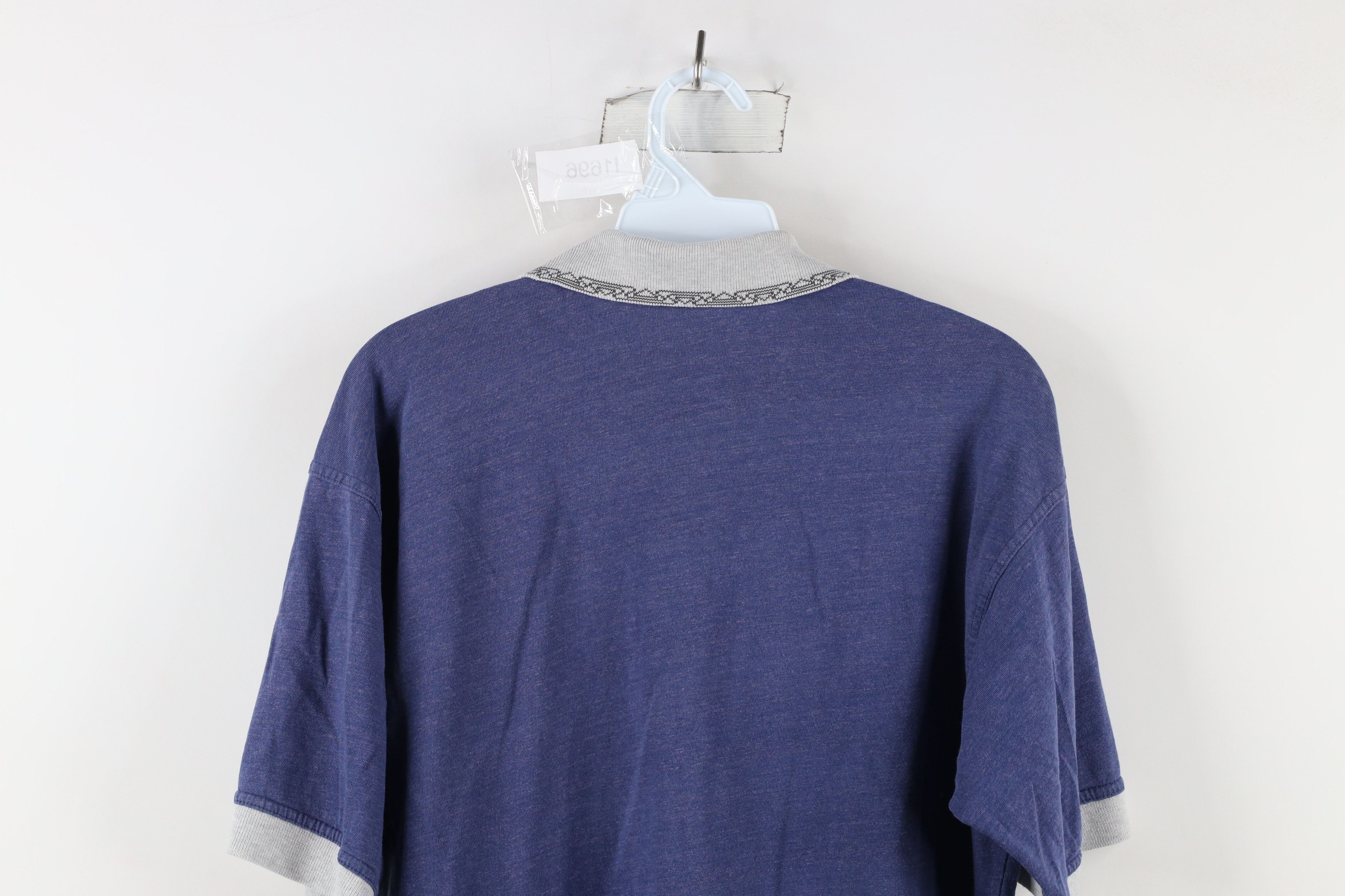 Reebok Vintage 90s Reebok Greg Norman Golf Polo Shirt Blue Size US M / EU 48-50 / 2 - 10 Thumbnail