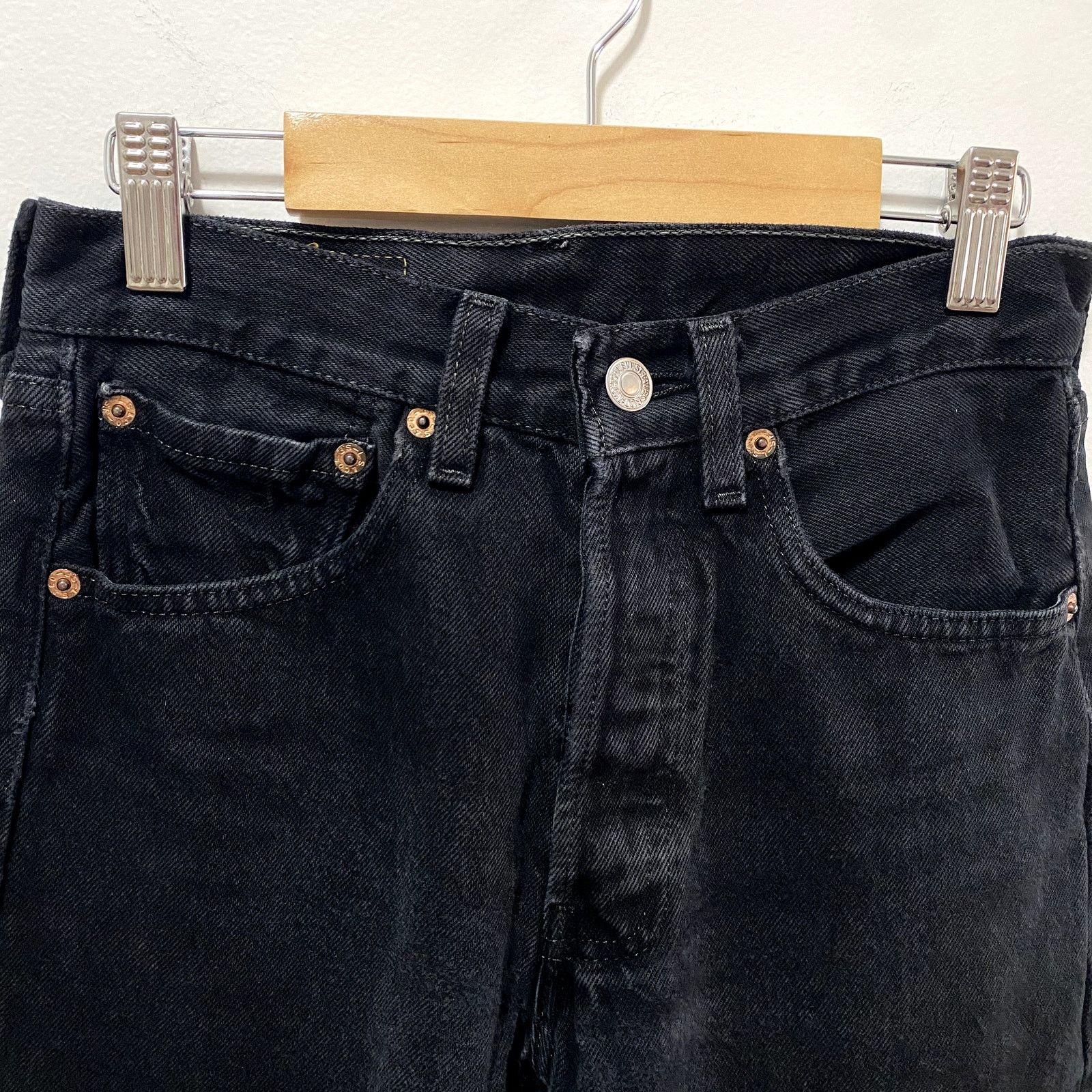 Levi's × Vintage Vintage Levi's 501 Black Denim Jeans Made In USA Punk Grunge Size US 26 / EU 42 - 3 Thumbnail