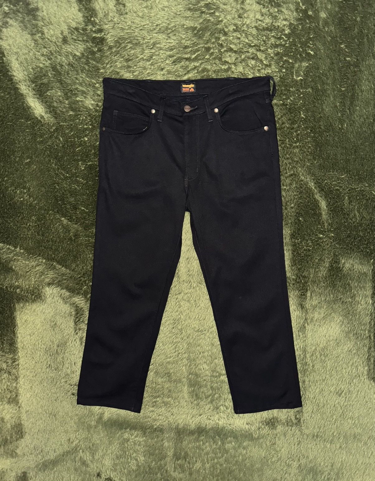 Wrangler [32] Wrangler Japan Warm Touch Cotton-Blend Pants – Black Size US 32 / EU 48 - 1 Thumbnail