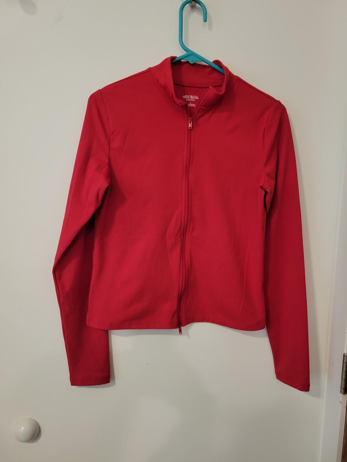 Other Wild Fable ButterBliss Red Zip-Up Jacket, Size Large Size L / US 10 / IT 46 - 1 Thumbnail