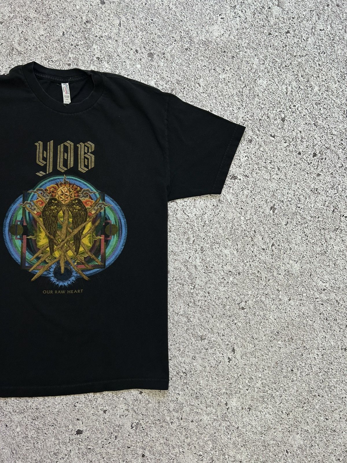 Band Tees × Vintage Yob Our Raw Heart Rock Band Promo Album 2018 Retro T-Shirt Size US L / EU 52-54 / 3 - 4 Thumbnail