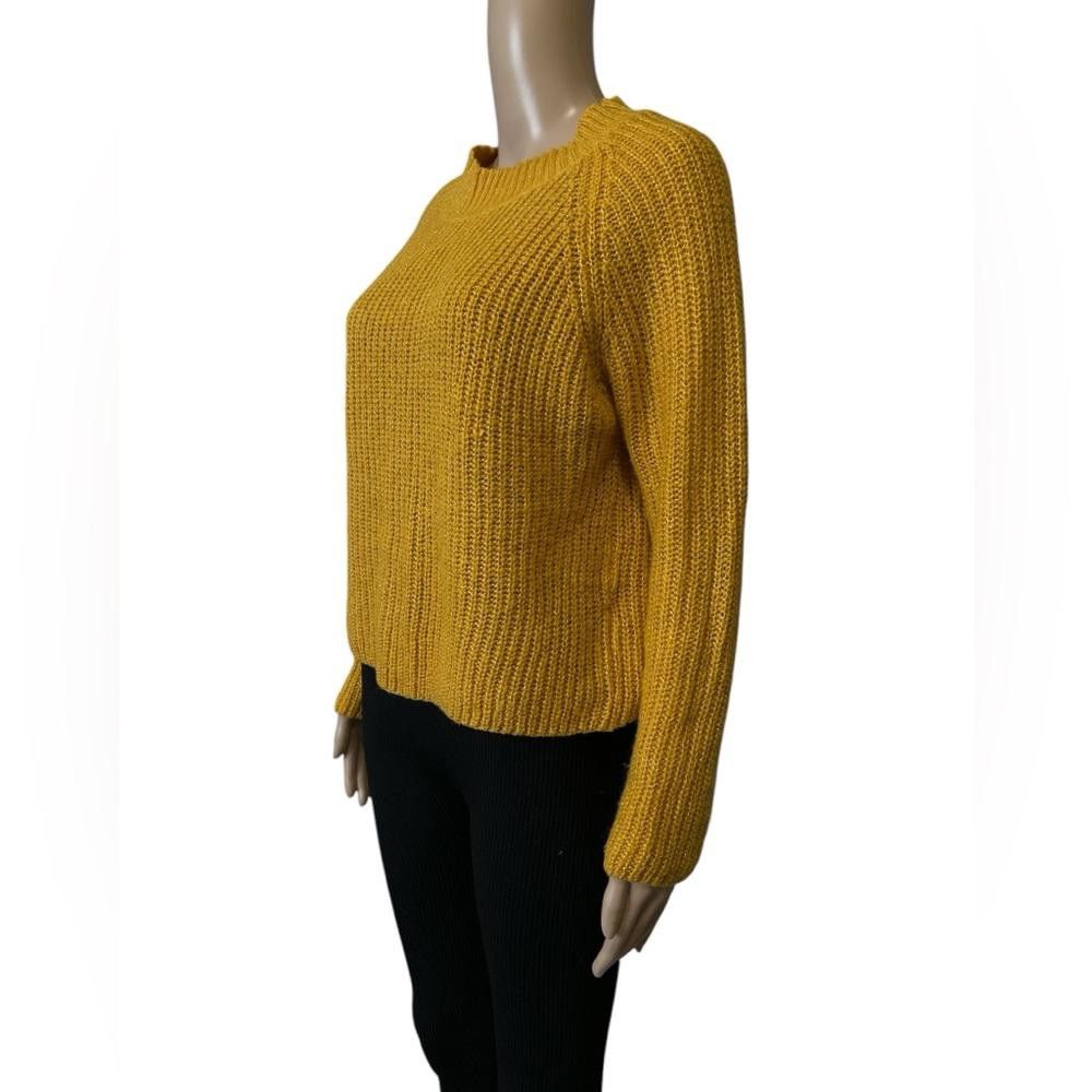Designer Age Trés Chic Mustard Yellow Knit Sweater - Size Small Size S / US 4 / IT 40 - 2 Thumbnail
