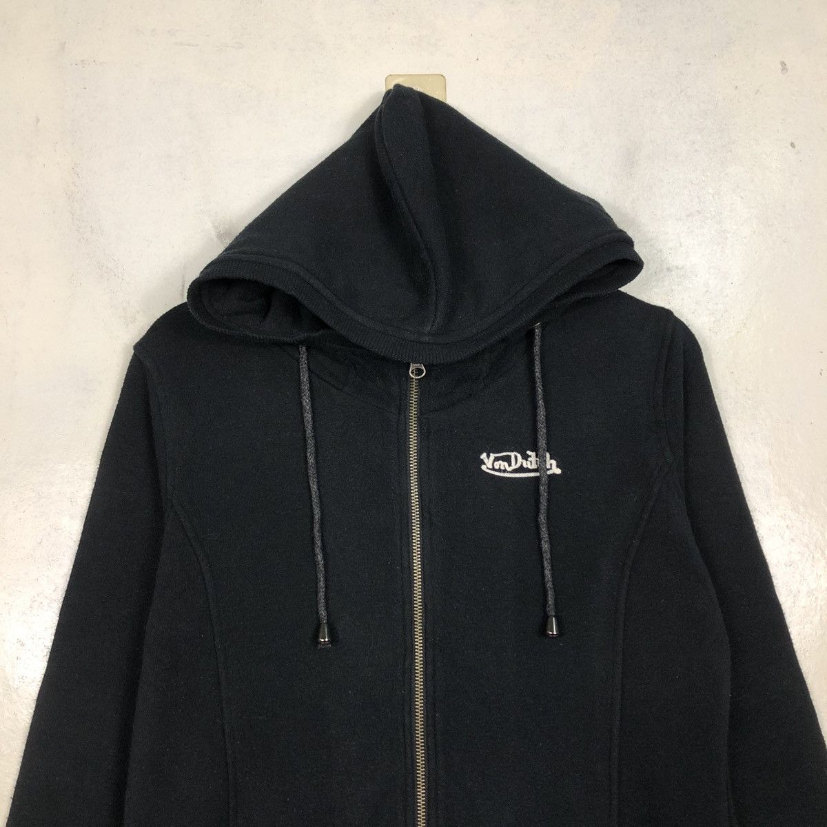 Von Dutch 📌Rich Black Zipper Jacket Von Dutch Big Logo Punk Style Size US L / EU 52-54 / 3 - 5 Thumbnail