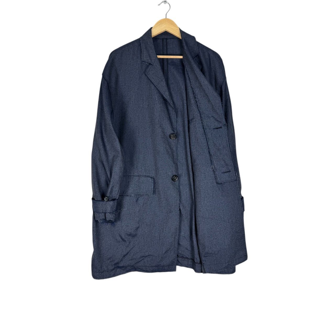 Giuliano Fujiwara 🌟GIULIANO FUJIWARA STYLE DISTRESS OVERCOAT JACKET Size US S / EU 44-46 / 1 - 8 Thumbnail