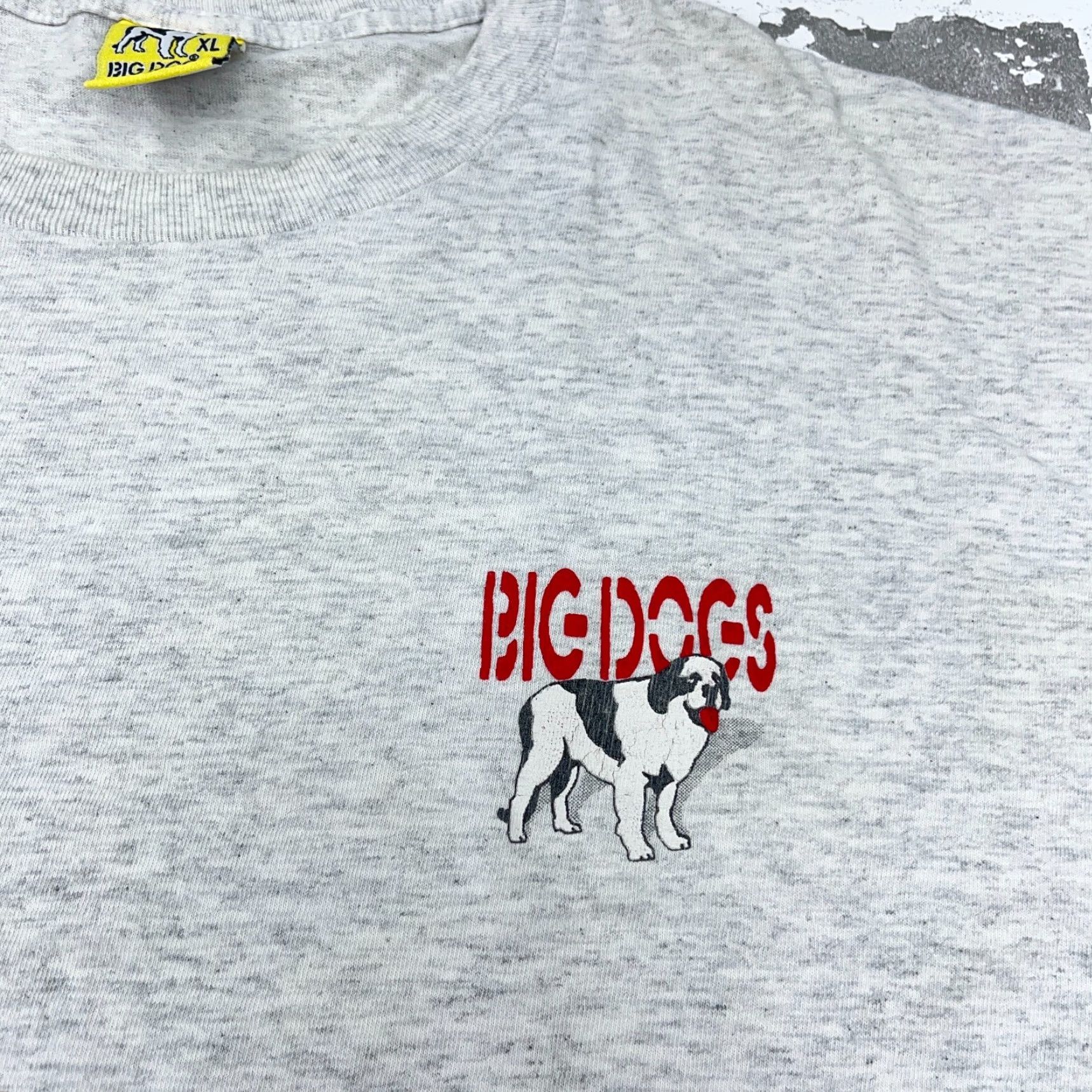 Big Dogs VINTAGE Big Dogs Graphic Tee Men XL Gray Single Stitch 90s Retro USA Size US XL / EU 56 / 4 - 4 Thumbnail
