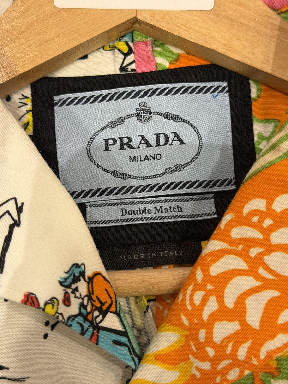 Prada Prada Dance/Floral Double Match Shirt - White Pink Size US S / EU 44-46 / 1 - 4 Thumbnail