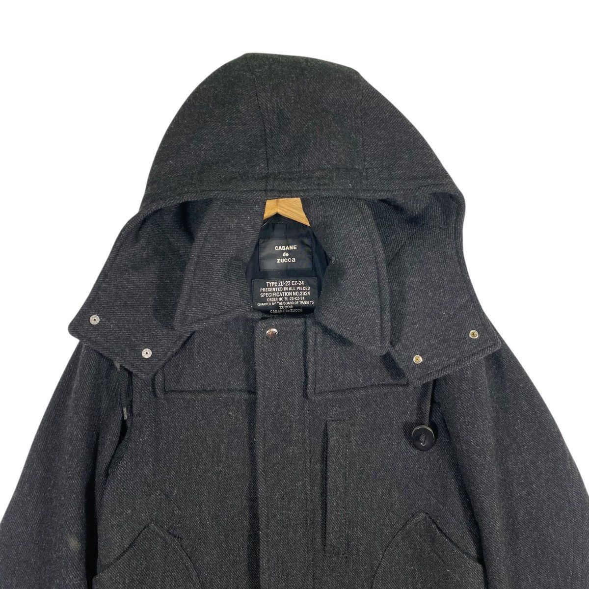 CABANE de ZUCCa × Issey Miyake × Zucca Vintage Cabane De Zucca Issey Miyake Hoodie Wool Size US S / EU 44-46 / 1 - 5 Thumbnail