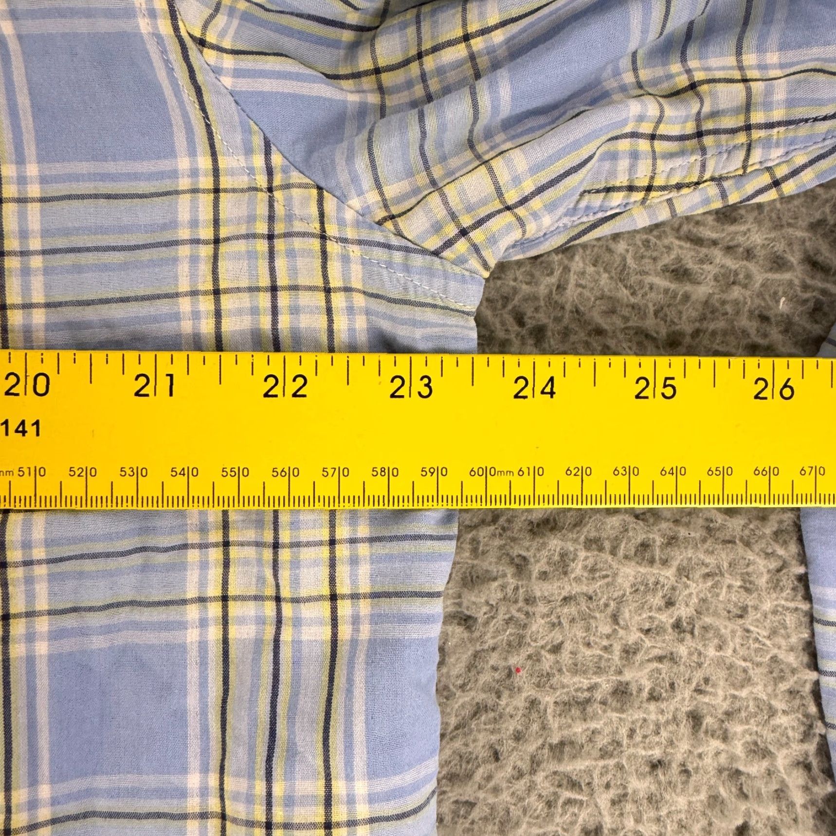 johnnie-O Johnnie-O Button-Down Shirt Mens XL Blue Plaid Long Sleeve 100% Cotton Long Sleeve Button-Up Collared Shirt) Size US XL / EU 56 / 4 - 5 Thumbnail