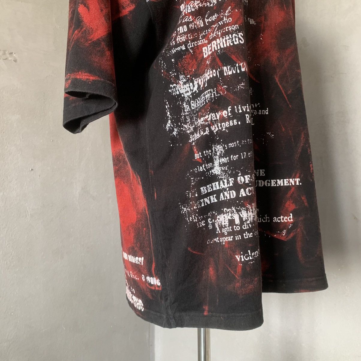 Le Grande Bleu (L.G.B.) × Tornado Mart × Yasuyuki Ishii Bernings Sho Blood Poems Shirt Size US L / EU 52-54 / 3 - 3 Thumbnail