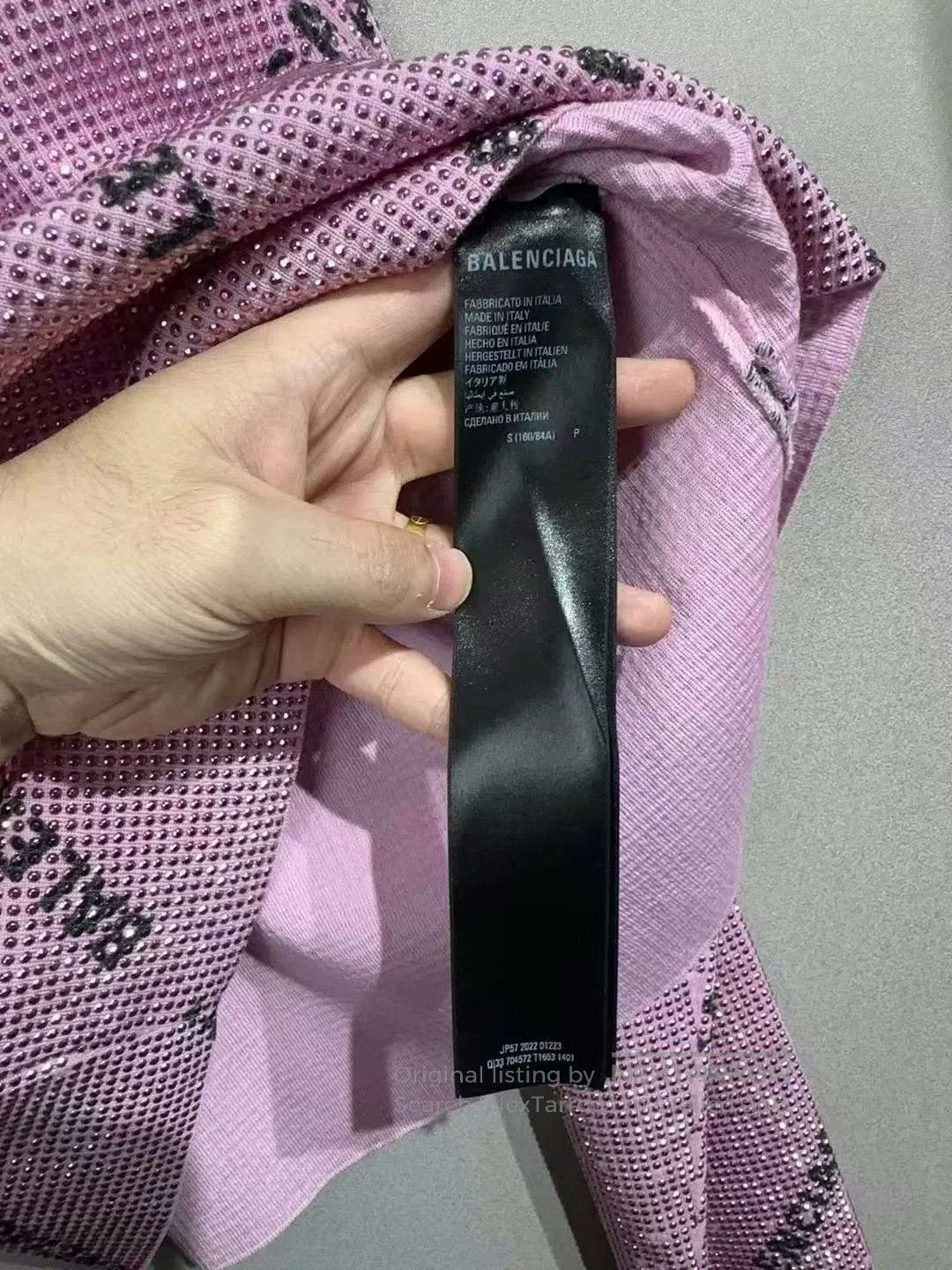 Balenciaga balenciaga pink knit logo long sleeve shirt. Size S / US 4 / IT 40 - 5 Thumbnail