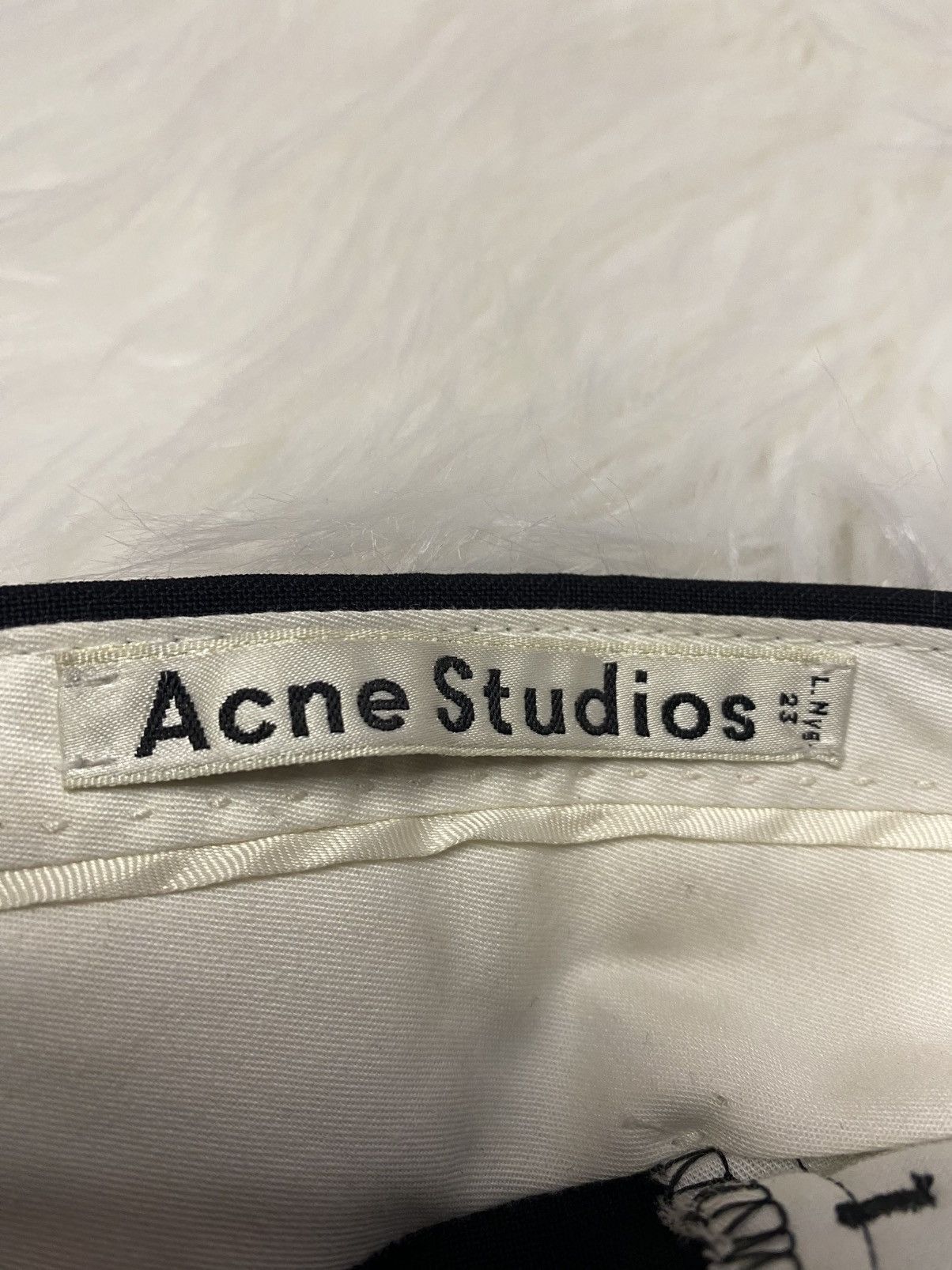 Acne Studios Acne Studios New Karma Mon Black Wool Trousers – Size 36 Size 26" / US 2 / IT 38 - 3 Thumbnail