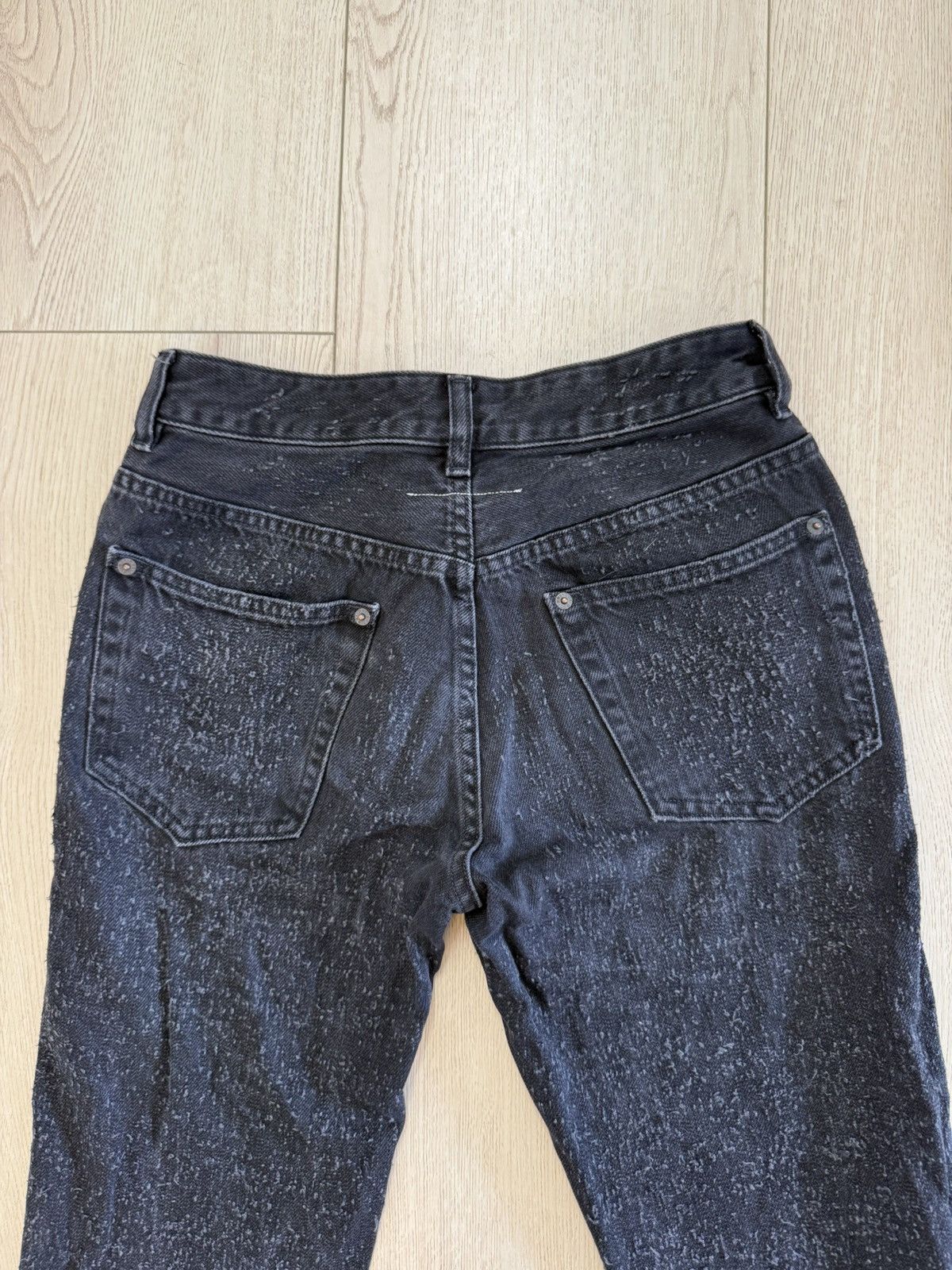 Maison Margiela Maison Margiela MM6 black distressed Denim Jeans Size 26" / US 2 / IT 38 - 3 Thumbnail