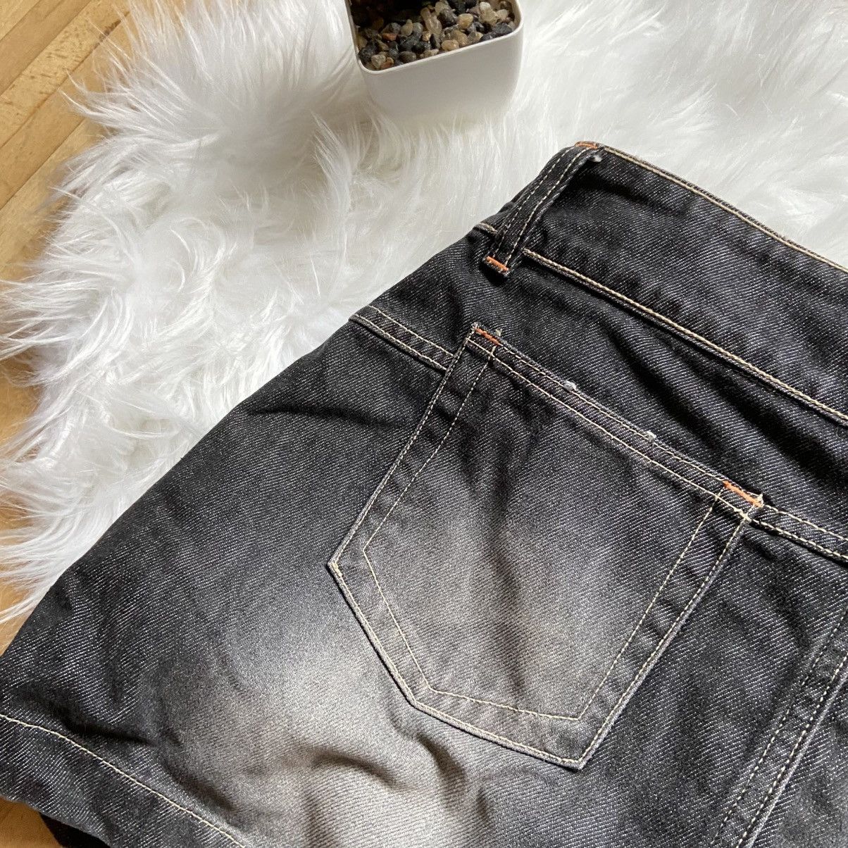 Miss Sixty 📌 Vintage Crazy Billabong Surf Y2K Denim Mini Skirt Size 32" / US 10 / IT 46 - 11 Thumbnail