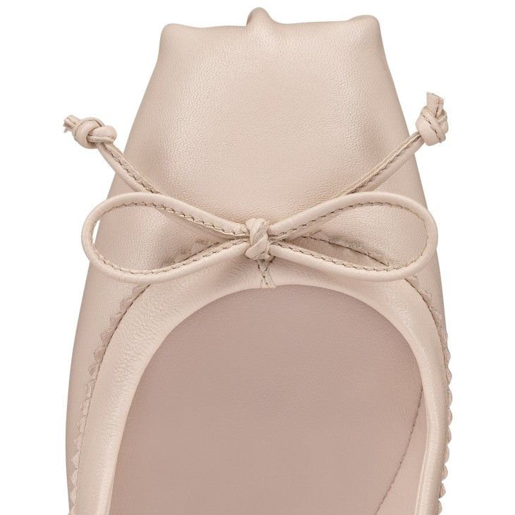 Christian Louboutin o1w1db10325 Flats in Cream Size US 12 / IT 42 - 4 Thumbnail