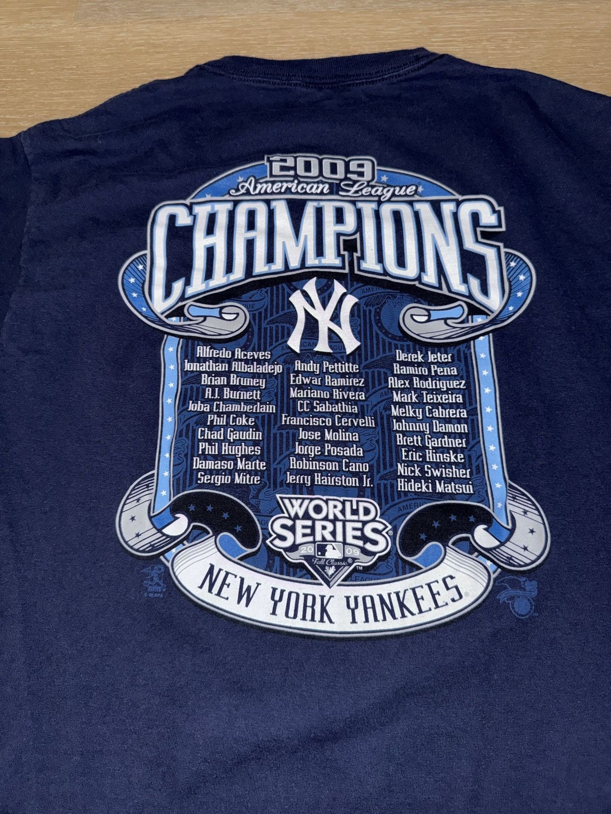 Majestic 2009 New York Yankees World Series Champions T-Shirt Size US M / EU 48-50 / 2 - 4 Thumbnail