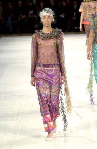 Issey Miyake Issey Miyake Archive SS2001 Runway Iridescent Jacquard Skirt Size 27" / US 4 / IT 40 - 22 Thumbnail