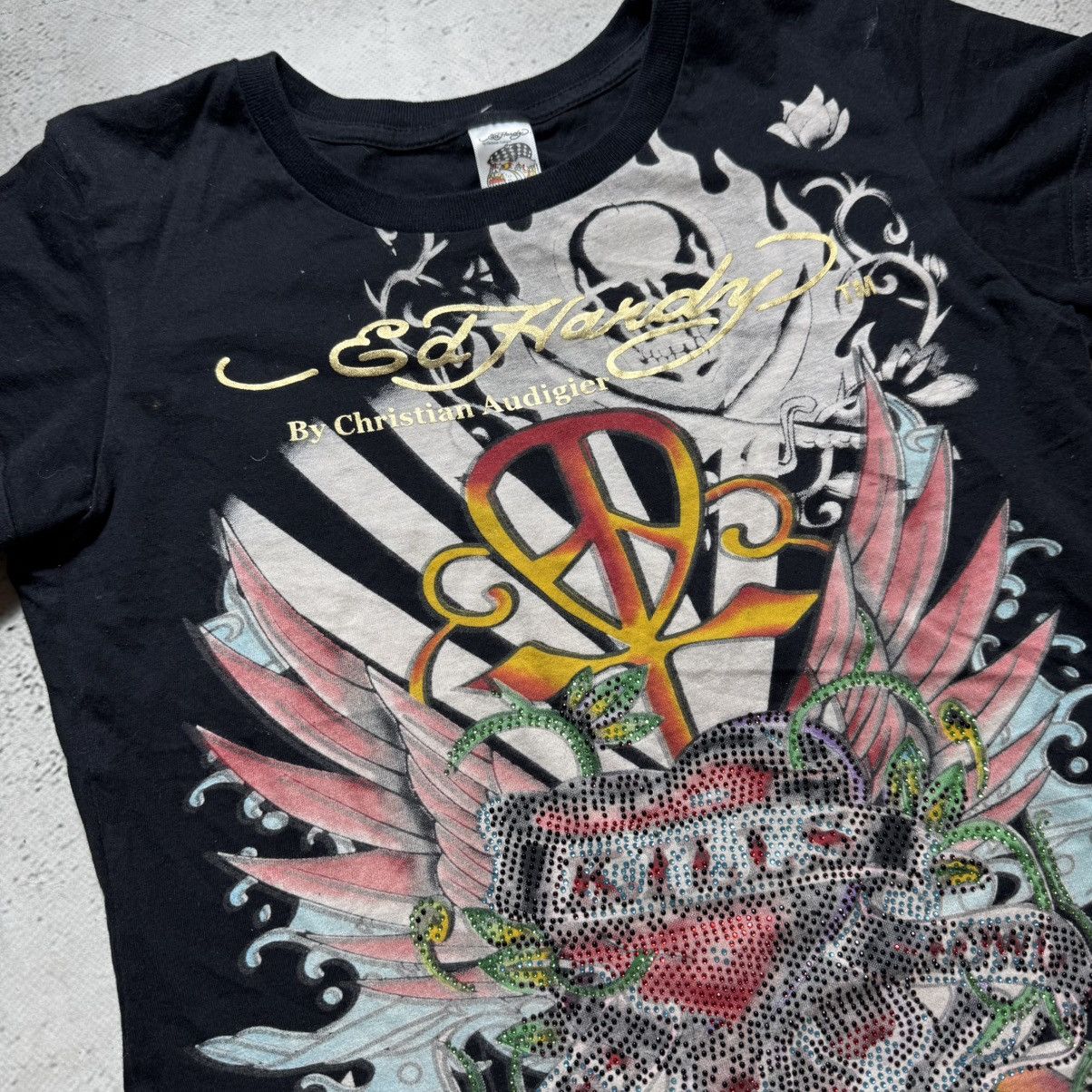 Ed Hardy vintage y2k ed hardy big skeleton t shirt affliction Size M / US 6-8 / IT 42-44 - 4 Thumbnail