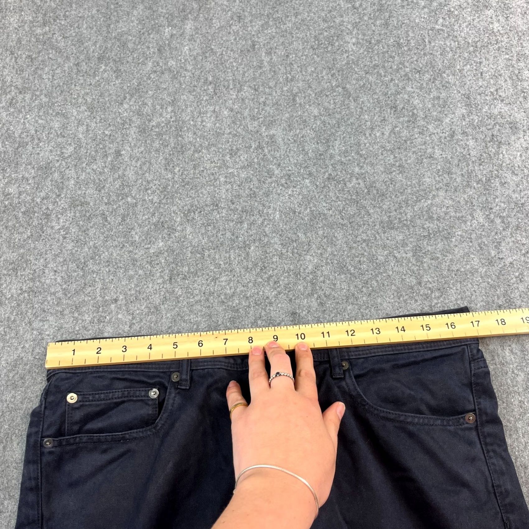 Reiss Reiss Drake Jeans Slim Tapered 32 Dark Blue 100% Cotton Zip Fly Denim Men Jeans Slim 32 Size US 32 / EU 48 - 6 Thumbnail