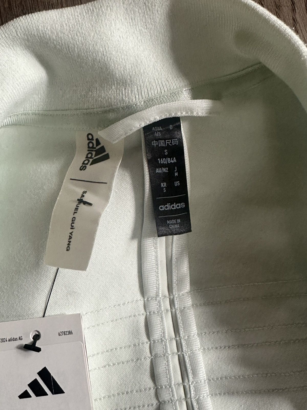 Adidas Adidas x Samuel Gui Yang Mint Green JF6665 Jacket Size S / US 4 / IT 40 - 7 Thumbnail
